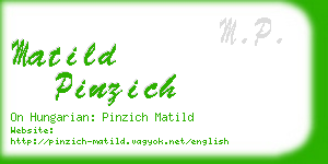 matild pinzich business card